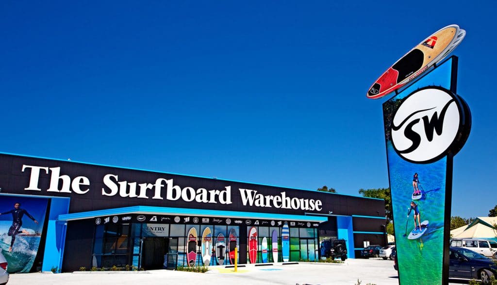 The Surfboard Warehouse Tweed Heads South PortSide Australia " " 2024
